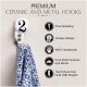 Number Ceramic Hooks -2
